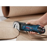 Bosch Akku-Universalschere GUS 12V-300 Professional, Elektroschere blau, ohne Akku und Ladegerät, L-BOXX