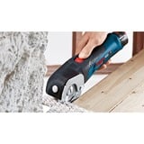 Bosch Akku-Universalschere GUS 12V-300 Professional, Elektroschere blau, ohne Akku und Ladegerät, L-BOXX