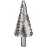 Bosch Professional HSS-Stufenbohrer, Ø 6mm - Ø 37mm, PG7 - PG29 12 Stufen, mit Spiralnut