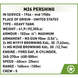COBI M26 Pershing T26E3, Konstruktionsspielzeug Maßstab 1:28