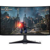 Dell Alienware AW3225QF QD-OLED, Gaming-Monitor 80.3 cm (31.6 Zoll), weiß/schwarz, UltraHD/4K, Curved, G-SYNC-kompatibel, Adaptive-Sync, 240Hz Panel
