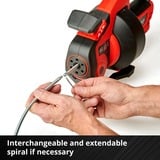 EINHELL Power X-Change Akku-Rohr-Reinigungsgerät TE-DA 18/760 Li-Solo, 18Volt rot/schwarz, ohne Akku und Ladegerät