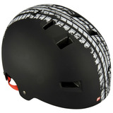 FISCHER Fahrrad BMX Track, Helm schwarz/weiß, Größe L/XL
