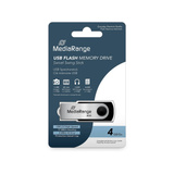 MediaRange USB 2.0 4GB, USB-Stick schwarz/silber, USB 2.0