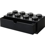 Room Copenhagen LEGO Schreibtischschublade 8            , Aufbewahrungsbox schwarz, Noppen