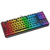 SilentiumPC GK630K Tournament, Gaming-Tastatur schwarz/transparent, DE-Layout, Kailh RGB Blue, Pudding Edition