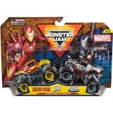 Spin Master Monster Jam 2er-Pack Iron Man vs. War Machine, Spielfahrzeug Maßstab 1:64