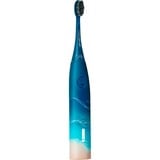 happybrush StarterKit Schall Eco VIBE 3 Ocean, Elektrische Zahnbürste blau/beige