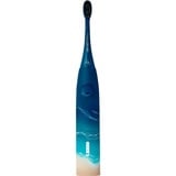 happybrush StarterKit Schall Eco VIBE 3 Ocean, Elektrische Zahnbürste blau/beige