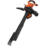 BLACK+DECKER 3-in-1 Elektro-Laubsauger BEBLV301-QS, Laubsauger/Laubbläser schwarz/orange, 3.000 Watt