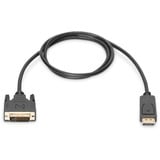 Digitus Adapterkabel DisplayPort > DVI-D schwarz, 1 Meter