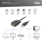 Digitus Adapterkabel DisplayPort > DVI-D schwarz, 1 Meter