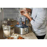 Kenwood Küchenmaschine MultiPro Compact+ silber, 800 Watt, integrierte Waage, Mixaufsatz und Blend-Xtract 2GO