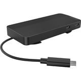 Lenovo USB-C 3.2 Gen 2 Reisedock für zwei Displays, Adapter schwarz, HDMI, DisplayPort, USB-A, USB-C, LAN