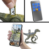 Mattel Jurassic World Tarnen und Kämpfen Indominus Rex, Spielfigur mit Lichtern, Sound und Bewegungsmechanismus