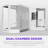 NZXT H6 ( 2026 ) All White, Tower-Gehäuse weiß, Tempered Glass x 2