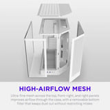 NZXT H6 ( 2026 ) All White, Tower-Gehäuse weiß, Tempered Glass x 2