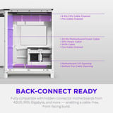 NZXT H6 ( 2026 ) All White, Tower-Gehäuse weiß, Tempered Glass x 2