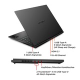 OMEN Transcend 16-u0177ng, Gaming-Notebook schwarz, ohne Betriebssystem, 40.6 cm (16 Zoll) & 165 Hz Display, 1 TB SSD
