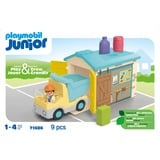 PLAYMOBIL 71686 Junior: LKW mit Sortiergarage, Konstruktionsspielzeug 