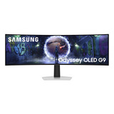Samsung Odyssey S49DG934SU QD-OLED, Gaming-Monitor 124 cm (49 Zoll), silber, DQHD, Curved, HDMI, DP, Micro-HDMI, USB-C, 240Hz Panel