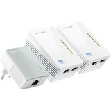 TP-Link TL-WPA4220TKIT, Powerline weiß, 2x TL-WPA4220, 1x TL-WPA4010