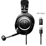 Audio-Technica ATH-M50xSTS StreamSet, Headset schwarz, USB