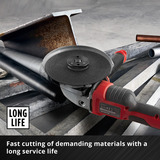 EINHELL Trennscheibe dünn, Ø 125 x 1,0mm, 50 Stück für Winkelschleifer