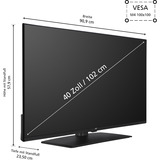 JVC LT-40VF4455, LED-Fernseher 102 cm (40 Zoll), schwarz, FullHD, Triple Tuner, Media Player