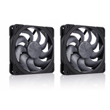 Noctua NF-A12x25 G2 PWM Sx2-PP chromax.black, Gehäuselüfter schwarz, PWM-Anschluss, 2 Lüfter, 120 mm