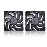Noctua NF-A12x25 G2 PWM Sx2-PP chromax.black, Gehäuselüfter schwarz, PWM-Anschluss, 2 Lüfter, 120 mm