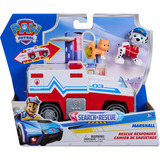 Spin Master Paw Patrol - Search & Rescue: Marshalls Rettungsfahrzeug mit 2 Figuren, Spielfahrzeug 