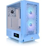 Thermaltake Ceres 330 TG ARGB , Tower-Gehäuse hellblau, Tempered Glass