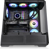 Thermaltake View 370 TG ARGB, Tower-Gehäuse schwarz, Tempered Glass x 3