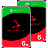 UGREEN DH2300 + 2x 6 TB Seagate IronWolf HDD Bundle, NAS schwarz