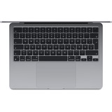 Apple MacBook Air 34,5 cm (13,6") CTO, Notebook grau, M3, 10-Core GPU, macOS, Amerikanisch, 34.5 cm (13.6 Zoll), 256 GB SSD