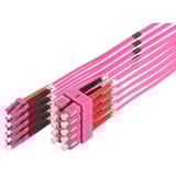Digitus LWL Patchkabel, Duplex, LC > SC Stecker, Multimode OM4 hellviolett, 2 Meter