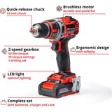 EINHELL Professional Akku-Bohrschrauber TE-CD 18/50 Li BL, 18Volt rot/schwarz, 2x Li-Ionen Akku 2,0Ah