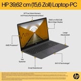 HP 15-fc0155ng, Notebook schwarz, AMD Ryzen 5 7520U, AMD Radeon Graphics, 16 GB LPDDR5, 512 GB (512 GB SSD), ohne Betriebssystem