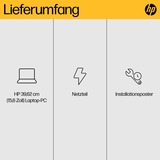 HP 15-fc0155ng, Notebook schwarz, AMD Ryzen 5 7520U, AMD Radeon Graphics, 16 GB LPDDR5, 512 GB (512 GB SSD), ohne Betriebssystem