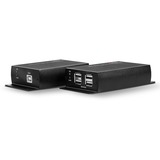 Lindy 140m 4 Port USB 2.0 Cat.6 Extender, USB-Extender schwarz, USB 2.0 Cat.6