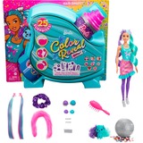 Mattel Barbie Color Reveal Glitzer! Haarwechsel Puppe Glitzerviolett mit 25 Überraschungen