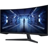 SAMSUNG Odyssey G5 C34G55TWWP, Gaming-Monitor 86 cm(34 Zoll), schwarz, UWQHD, AMD Free-Sync, Curved, 165Hz Panel