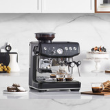 Sage Barista Express Impress Siebträgermaschine SES876BST4EEU1, Espressomaschine weiß/edelstahl