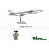 Sluban ModelBricks J-20 Tarnkappenflieger Metallic Version, Konstruktionsspielzeug 