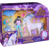 Spin Master Unicorn Academy - Glacier's Gemstone-Abenteuer mit Layla, Spielfigur mit 13 Zubehörteilen