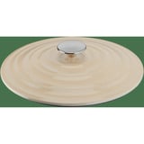 Tefal Servierpfanne LOV Gusseisen Ø 28cm beige, mit Deckel, 3,8 Liter