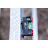 Wiha Mini-Wasserwaage Pocket 8 cm  grau/rot, mit Magnet 