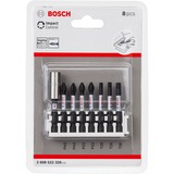 Bosch Impact Control Bit-Set Professional, 1/4", 8-teilig, Bit-Satz schwarz, mit Bithalter