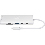 D-Link 10-in-1 USB-C Hub DUP-A01, USB-Hub weiß